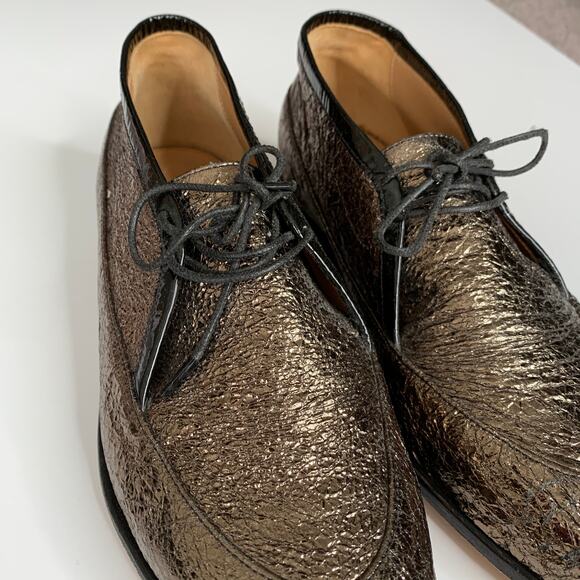 Anthropologie The Palatines Pinna Ankle Boot Pewter Booties - Picture 5 of 12